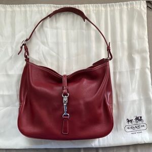 Diva Red Classic Coach Shoulder Bag